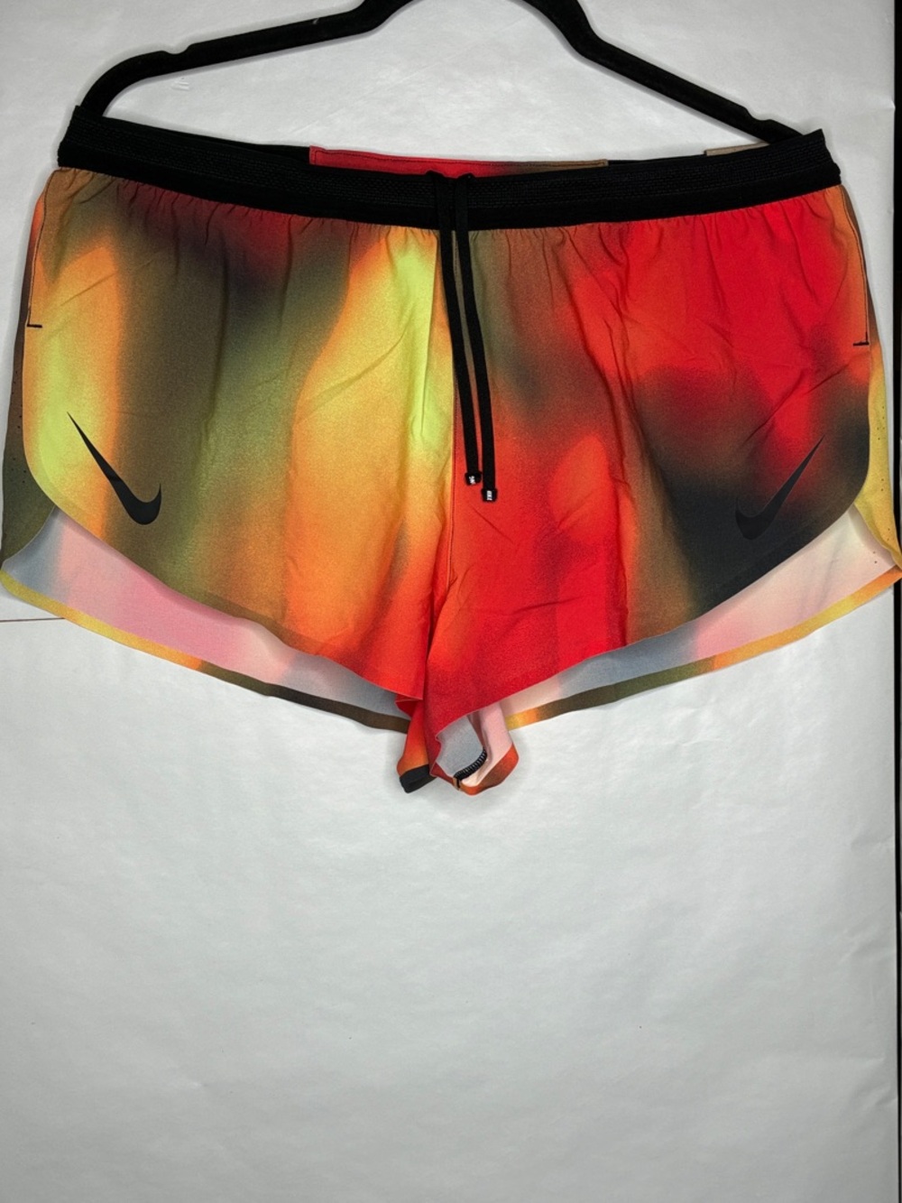 Nike Women's Sunset Gradient Athletic Shorts — Red, Orange, Yellow